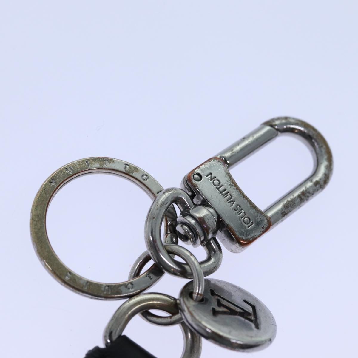 LOUIS VUITTON Monogram Eclipse Porte Cles Dragonne Key Holder M61950 70518