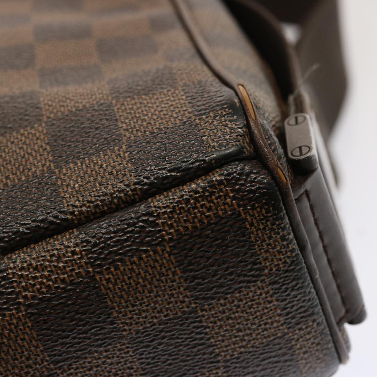 LOUIS VUITTON Damier Ebene Olaf PM Shoulder Bag N41442 LV 70521