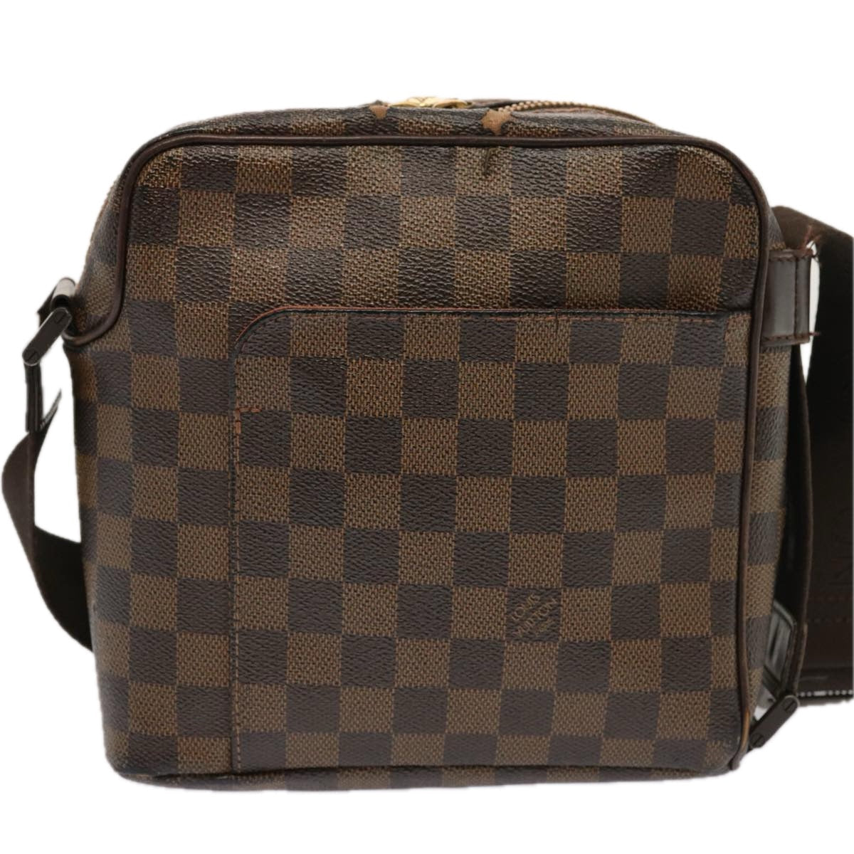 LOUIS VUITTON Damier Ebene Olaf PM Shoulder Bag N41442 LV 70521