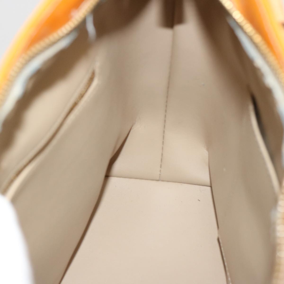 LOUIS VUITTON Monogram Vernis Houston Hand Bag Beige M91004 LV 70530