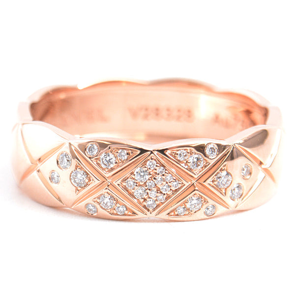 Chanel Coco Crush Medium Diamond Ring 750PG Pink Gold