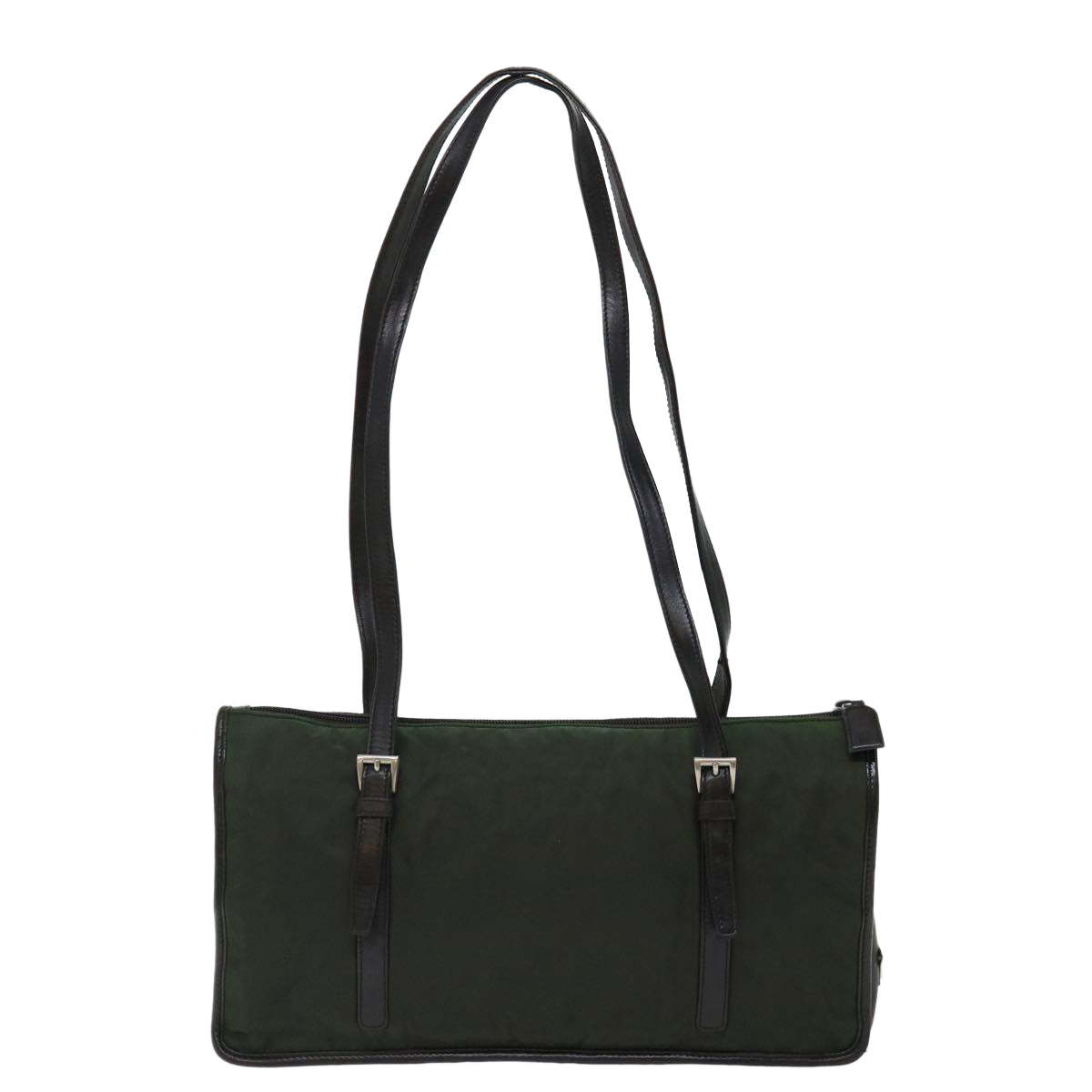 Luxury PradaShoulder Bag Nylon Khaki 70585