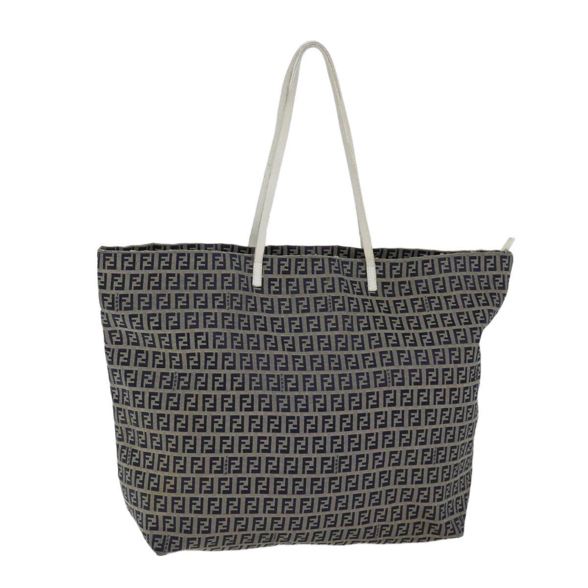 Luxury FendiZucchino Canvas Tote Bag Canvas Navy70600