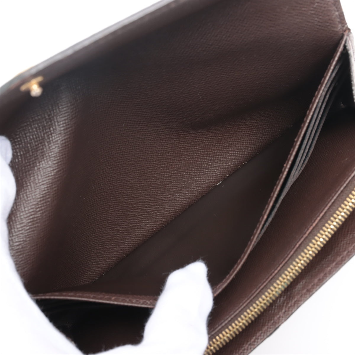 Louis Vuitton Damier Portfoliosara N63209 Brown Wallet