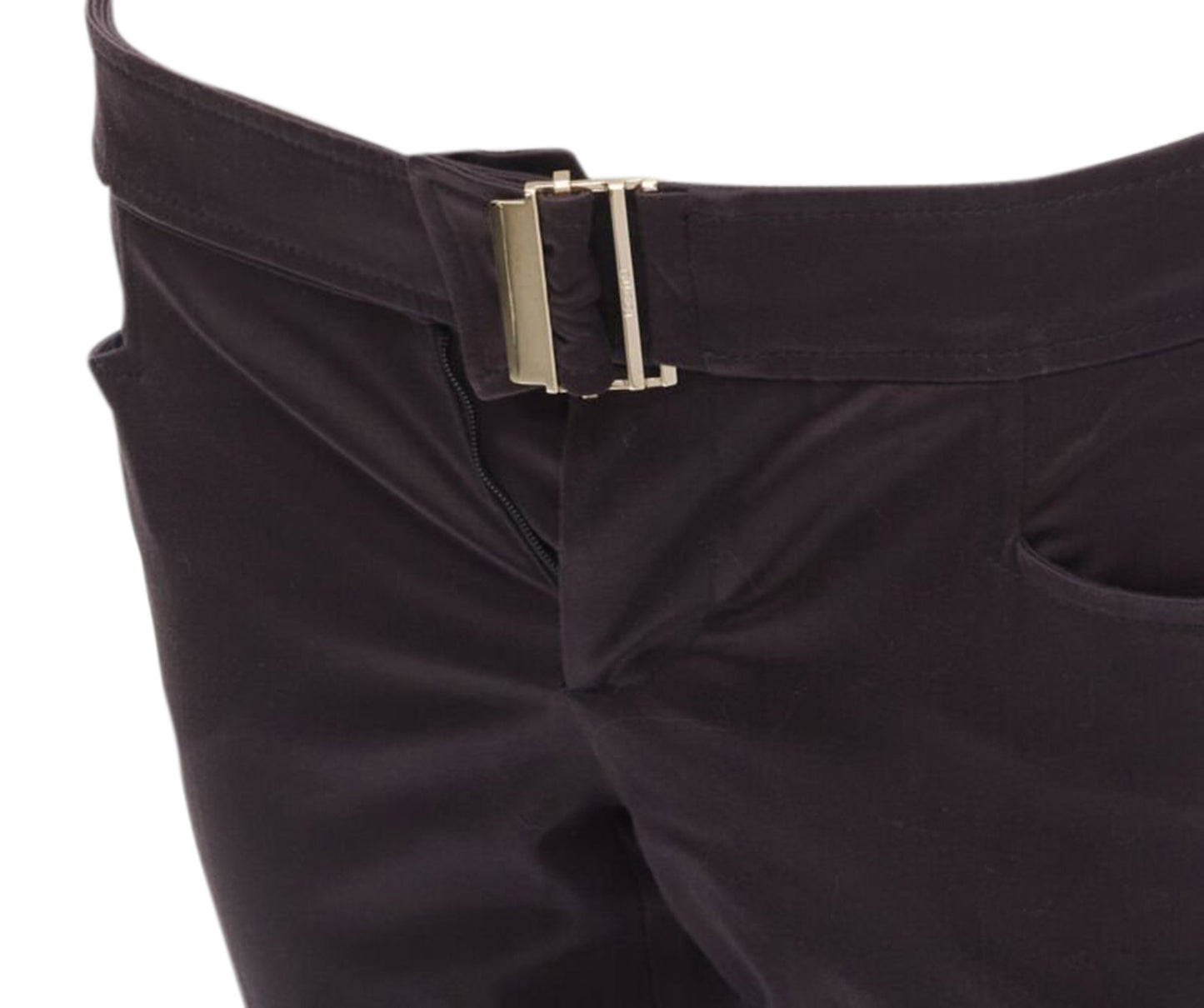 Gucci Tom Ford buckle minimalist trousers
