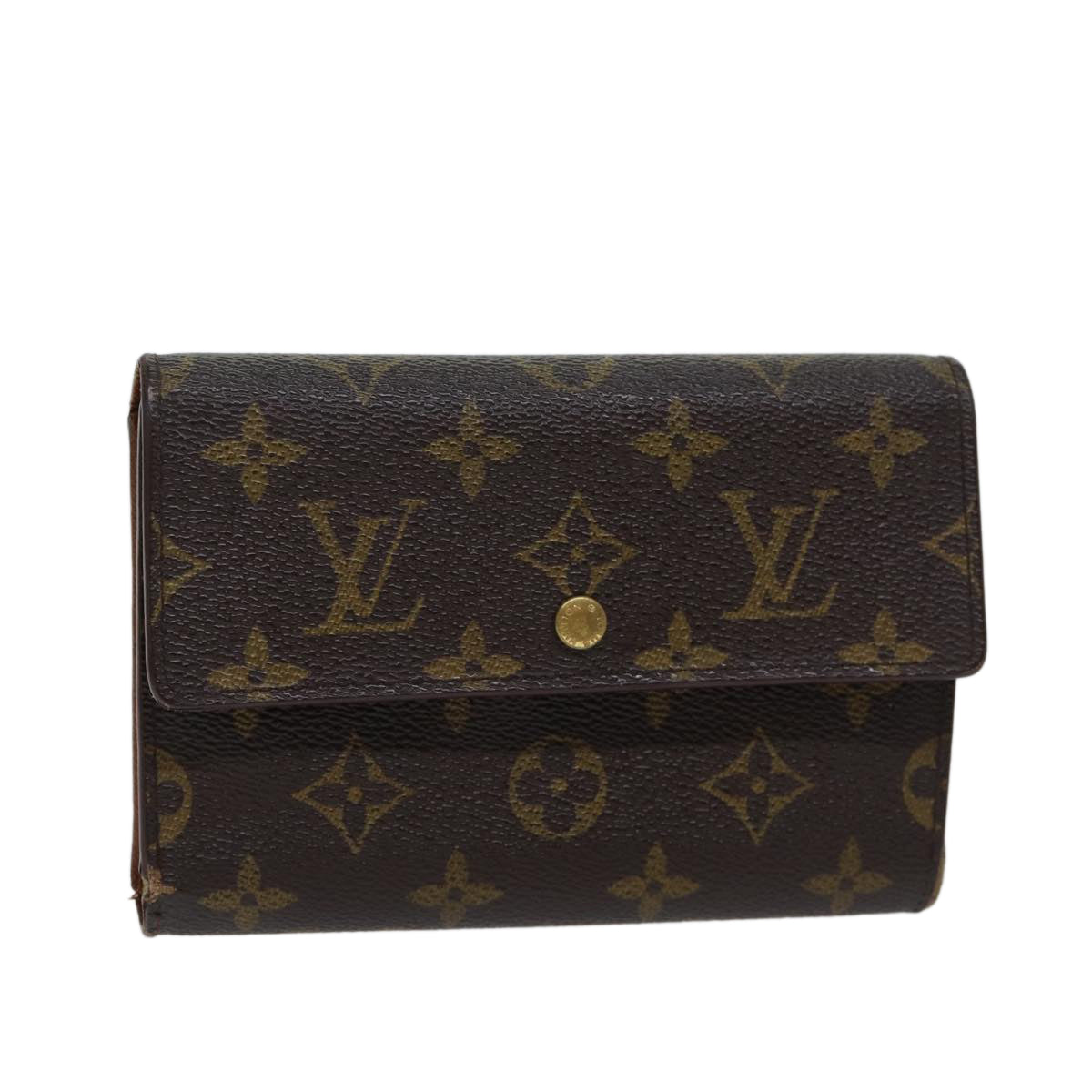 LOUIS VUITTON Monogram Porte Tresor Etui Papie Wallet M61202 LV 70690