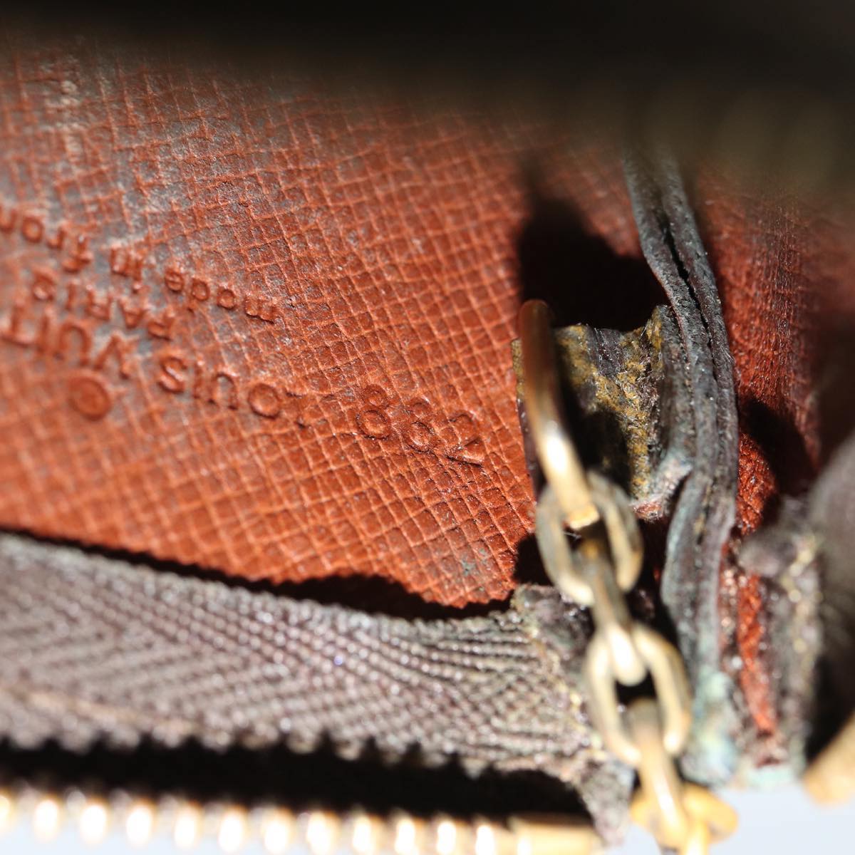 LOUIS VUITTON Monogram Pochette Cles Coin Purse M62650 LV 70693