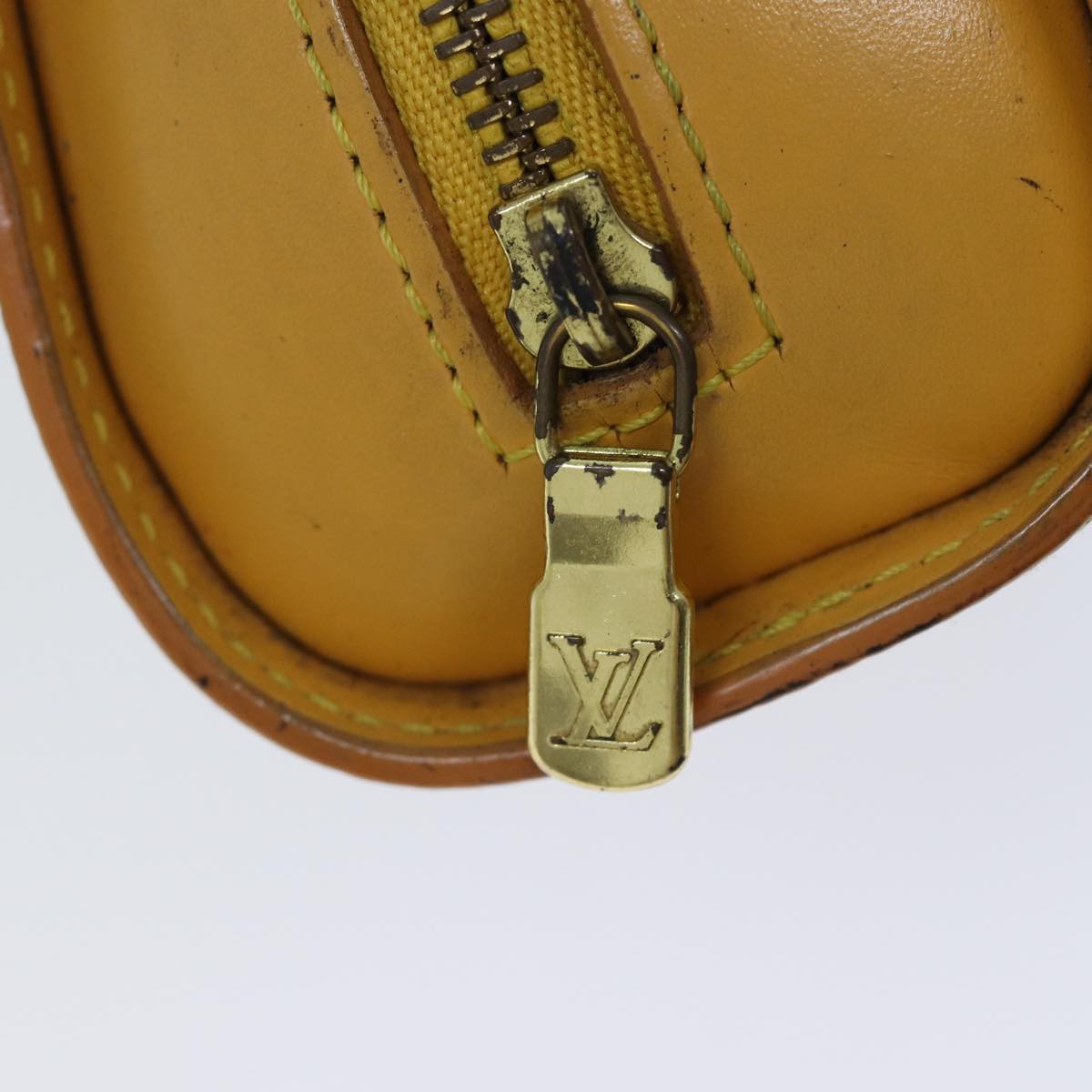 LOUIS VUITTON Epi Dauphine PM Pouch Yellow M48449 LV 70694