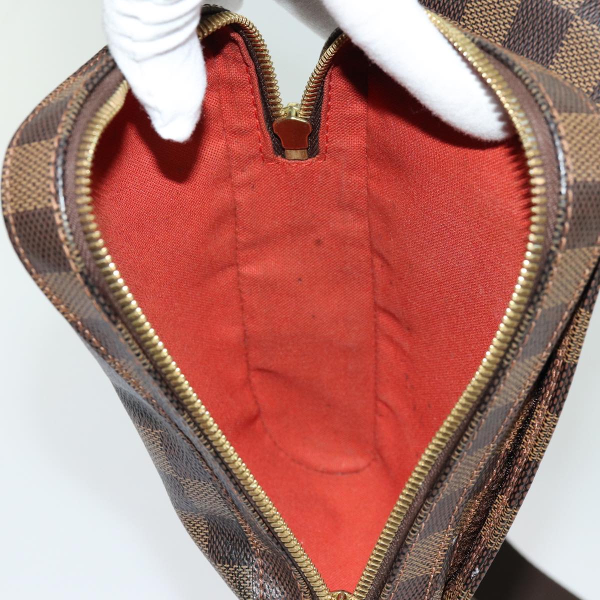 LOUIS VUITTON Damier Ebene Geronimos Shoulder Bag N51994 LV 70750