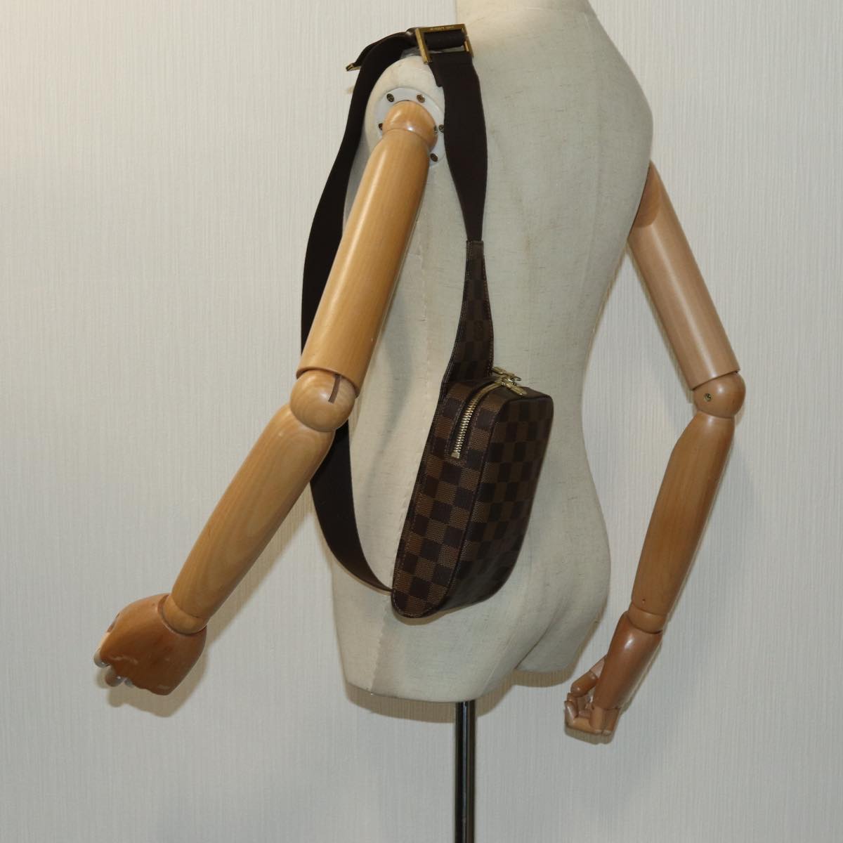 LOUIS VUITTON Damier Ebene Geronimos Shoulder Bag N51994 LV 70750