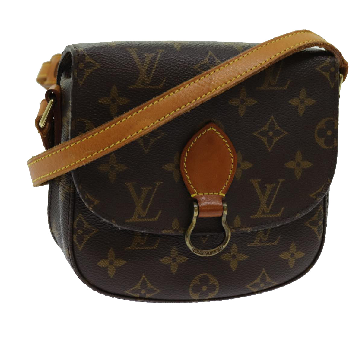 LOUIS VUITTON Monogram Saint Cloud PM Shoulder Bag M51244 LV 70755