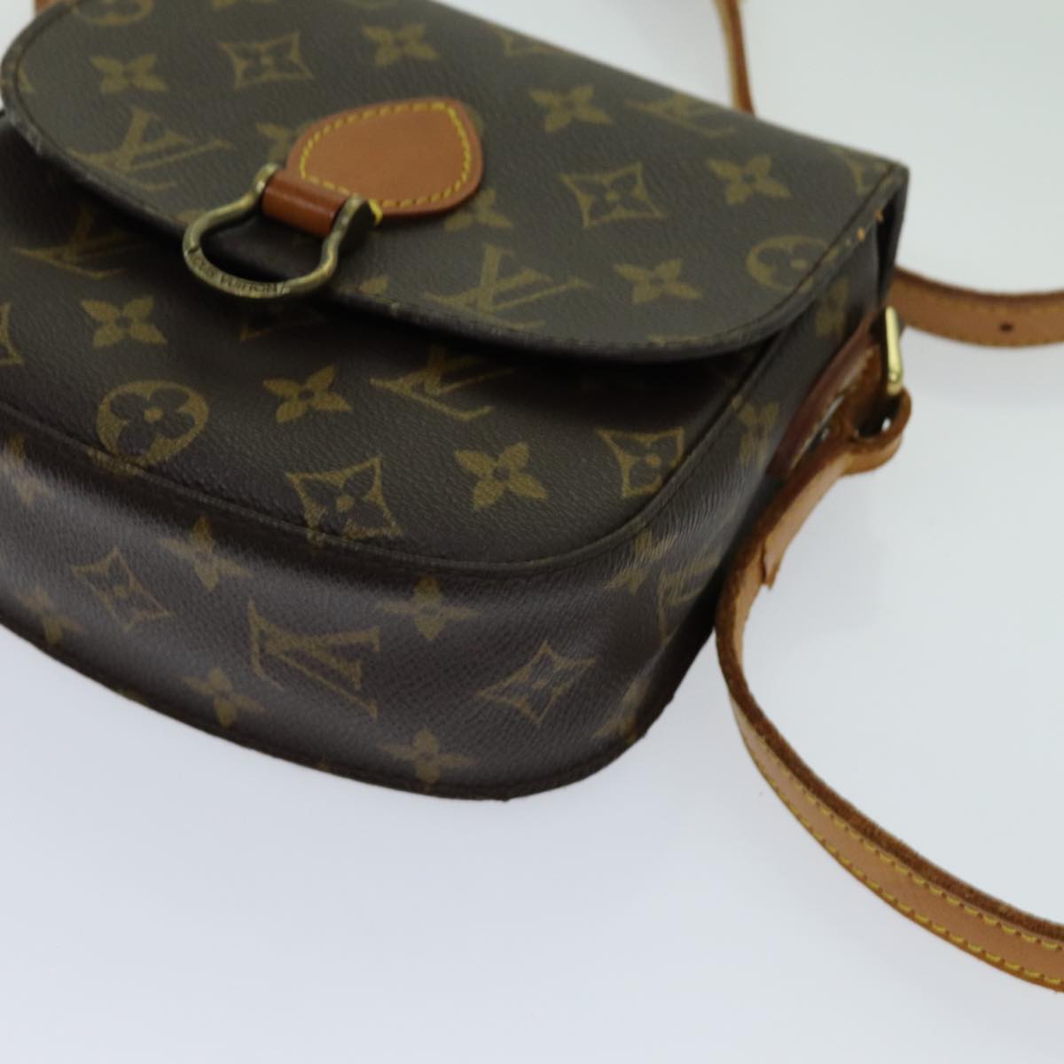 LOUIS VUITTON Monogram Saint Cloud PM Shoulder Bag M51244 LV 70755