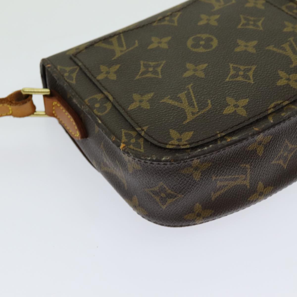 LOUIS VUITTON Monogram Saint Cloud PM Shoulder Bag M51244 LV 70755