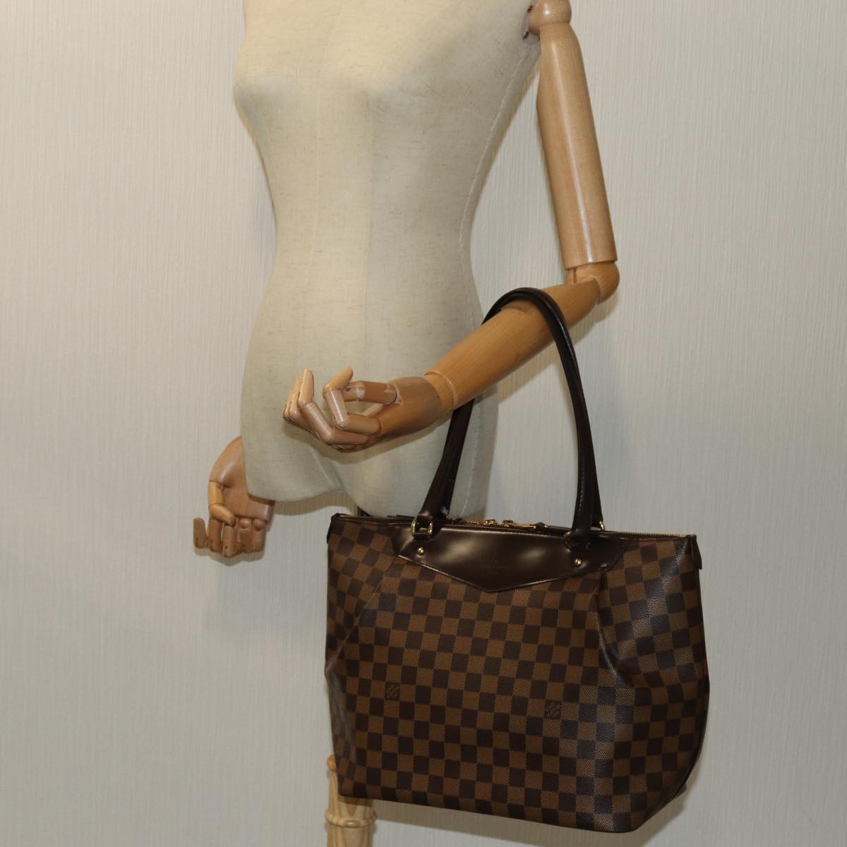 LOUIS VUITTON Damier Ebene Westminster GM Tote Bag N41103 LV 70760A