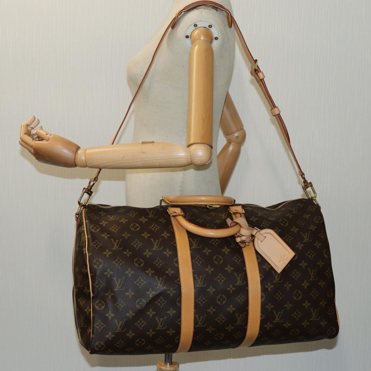 LOUIS VUITTON Monogram Keepall Bandouliere 50 Boston Bag M41416 LV 70761A