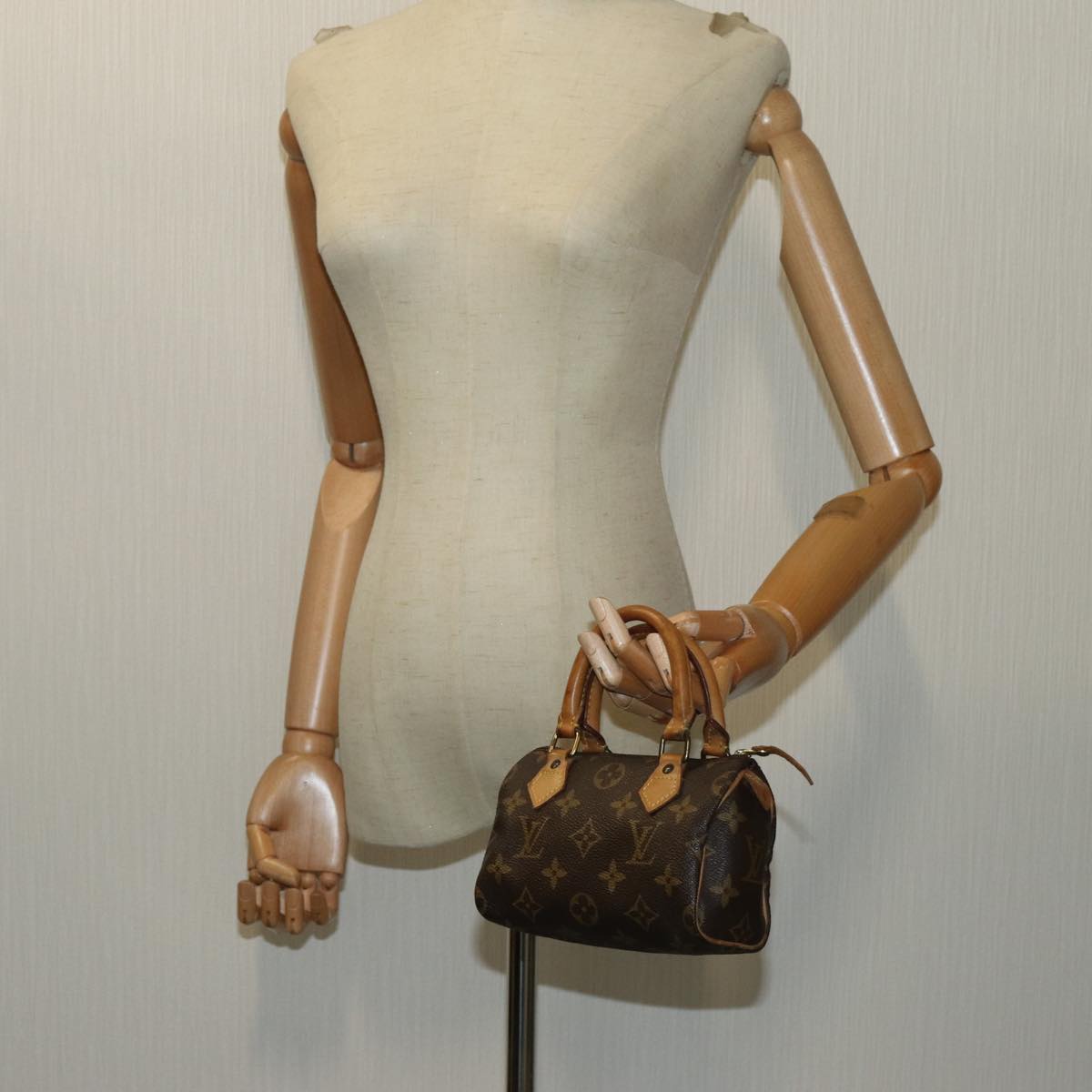 LOUIS VUITTON Monogram Mini Speedy Hand Bag M41534 LV 70766