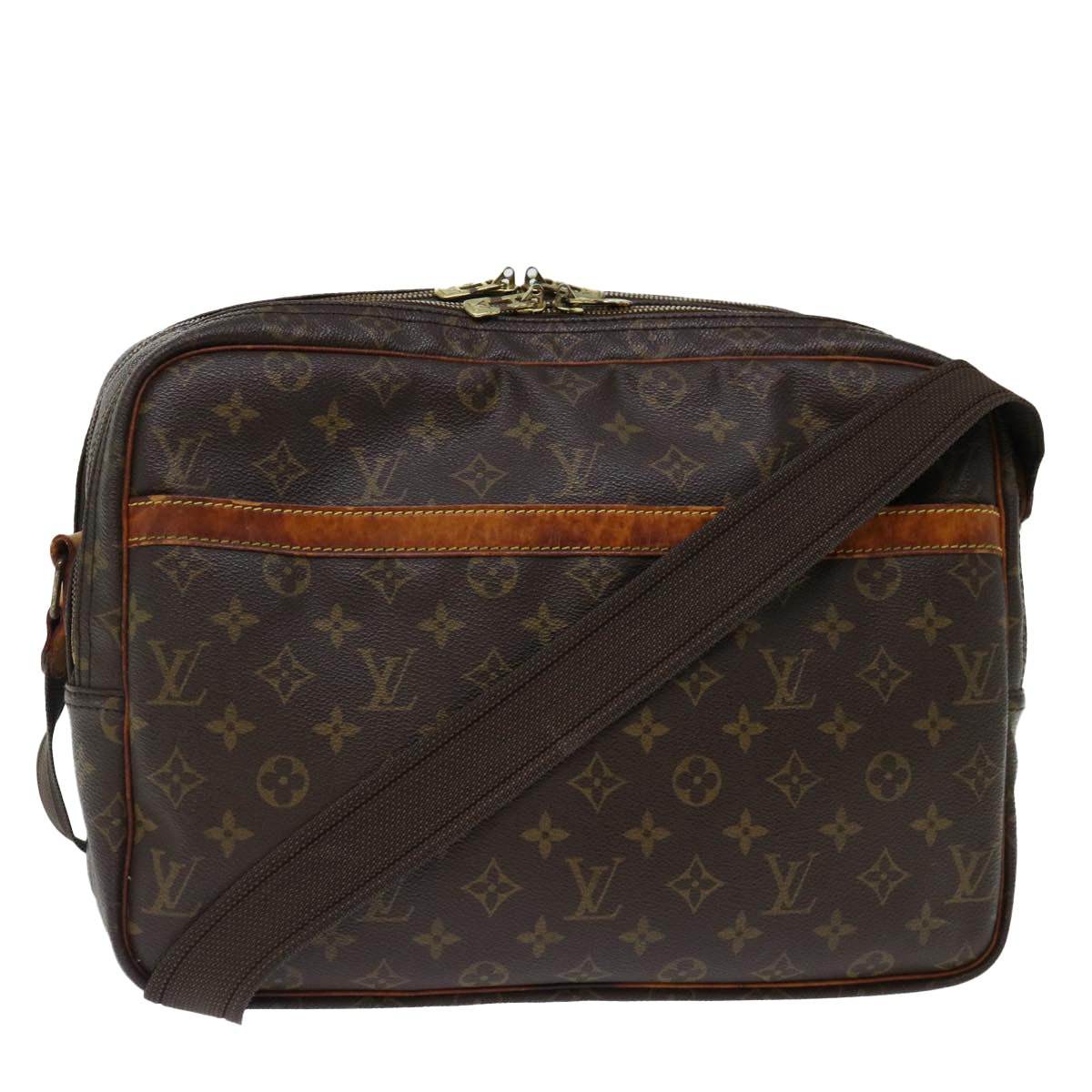 LOUIS VUITTON Monogram Reporter GM Shoulder Bag M45252 LV 70787