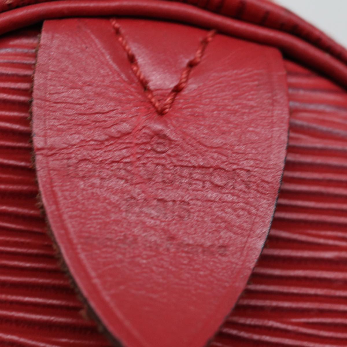 LOUIS VUITTON Epi Speedy 35 Hand Bag Castilian Red M42997 LV 70795