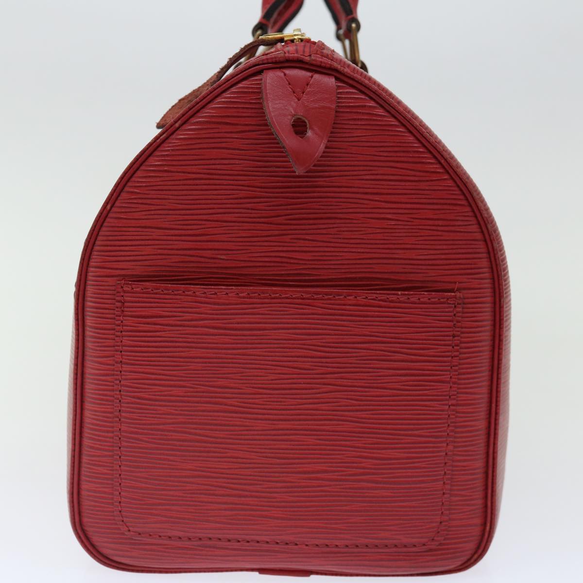 LOUIS VUITTON Epi Speedy 35 Hand Bag Castilian Red M42997 LV 70795