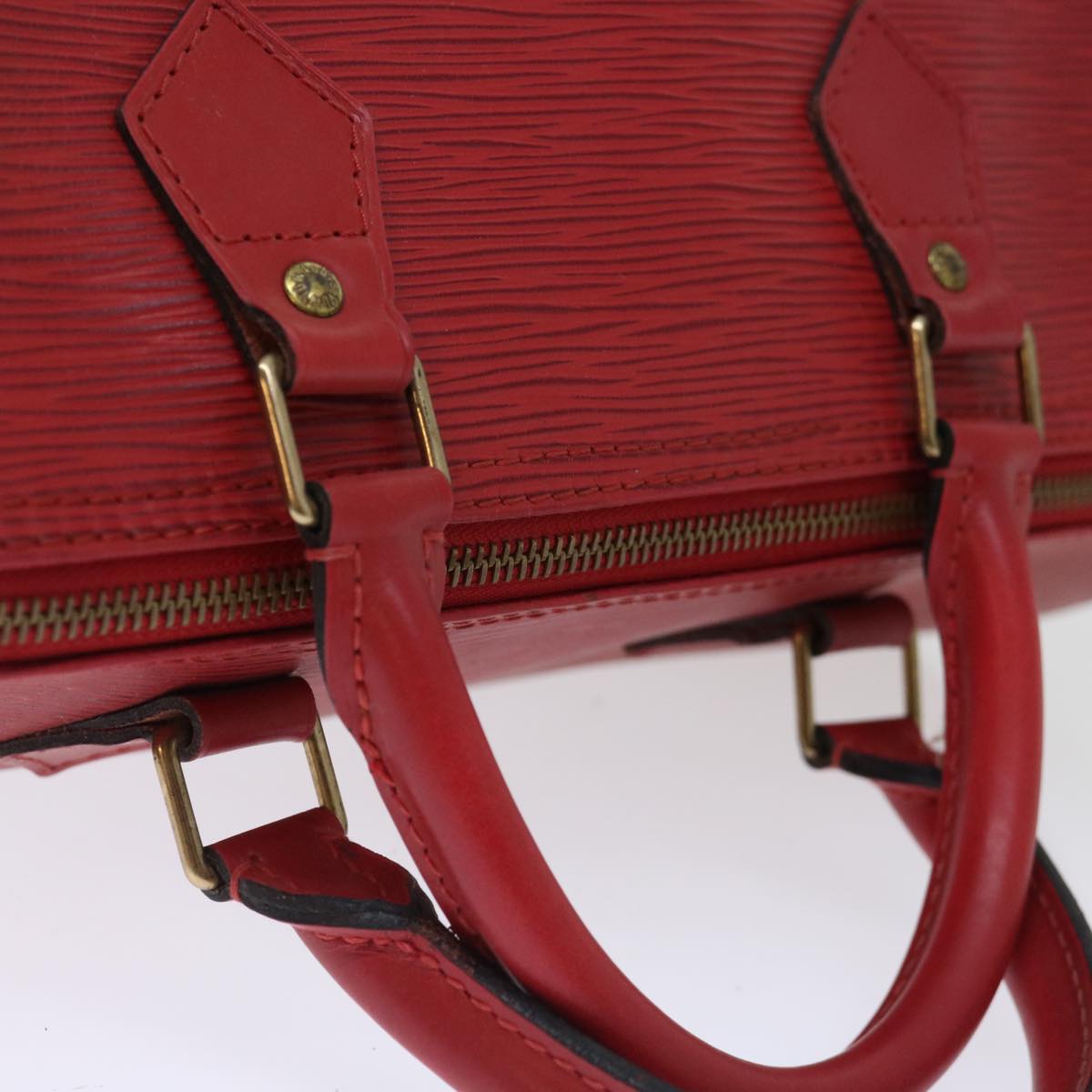 LOUIS VUITTON Epi Speedy 35 Hand Bag Castilian Red M42997 LV 70795