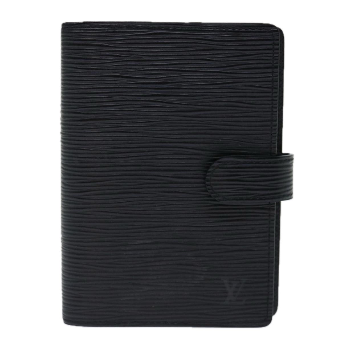LOUIS VUITTON Epi Agenda PM Day Planner Cover Black R20052 LV 70796