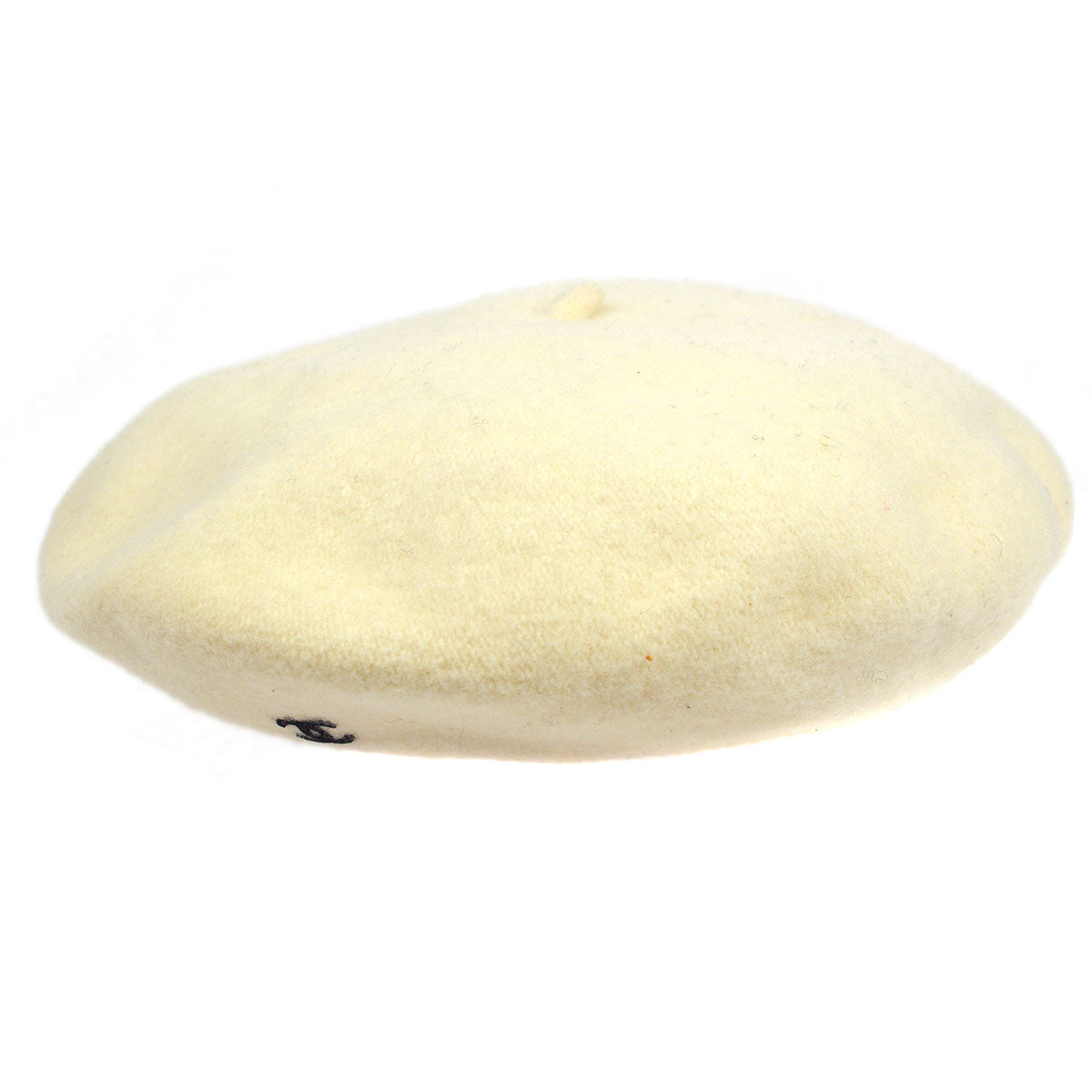 Luxury Chanel Hat Beret Ivory Small New