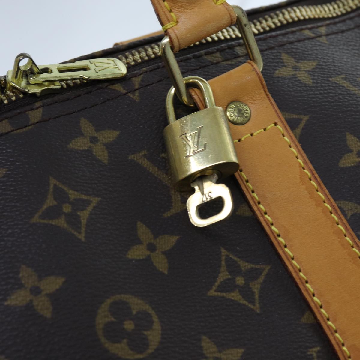 LOUIS VUITTON Monogram Keepall Bandouliere 50 Boston Bag M41416 LV 70834