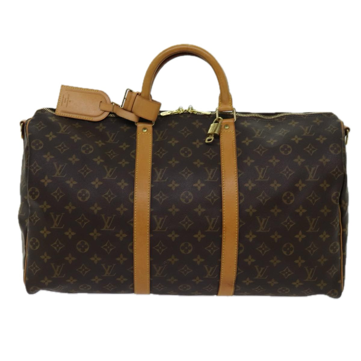 LOUIS VUITTON Monogram Keepall Bandouliere 50 Boston Bag M41416 LV 70834