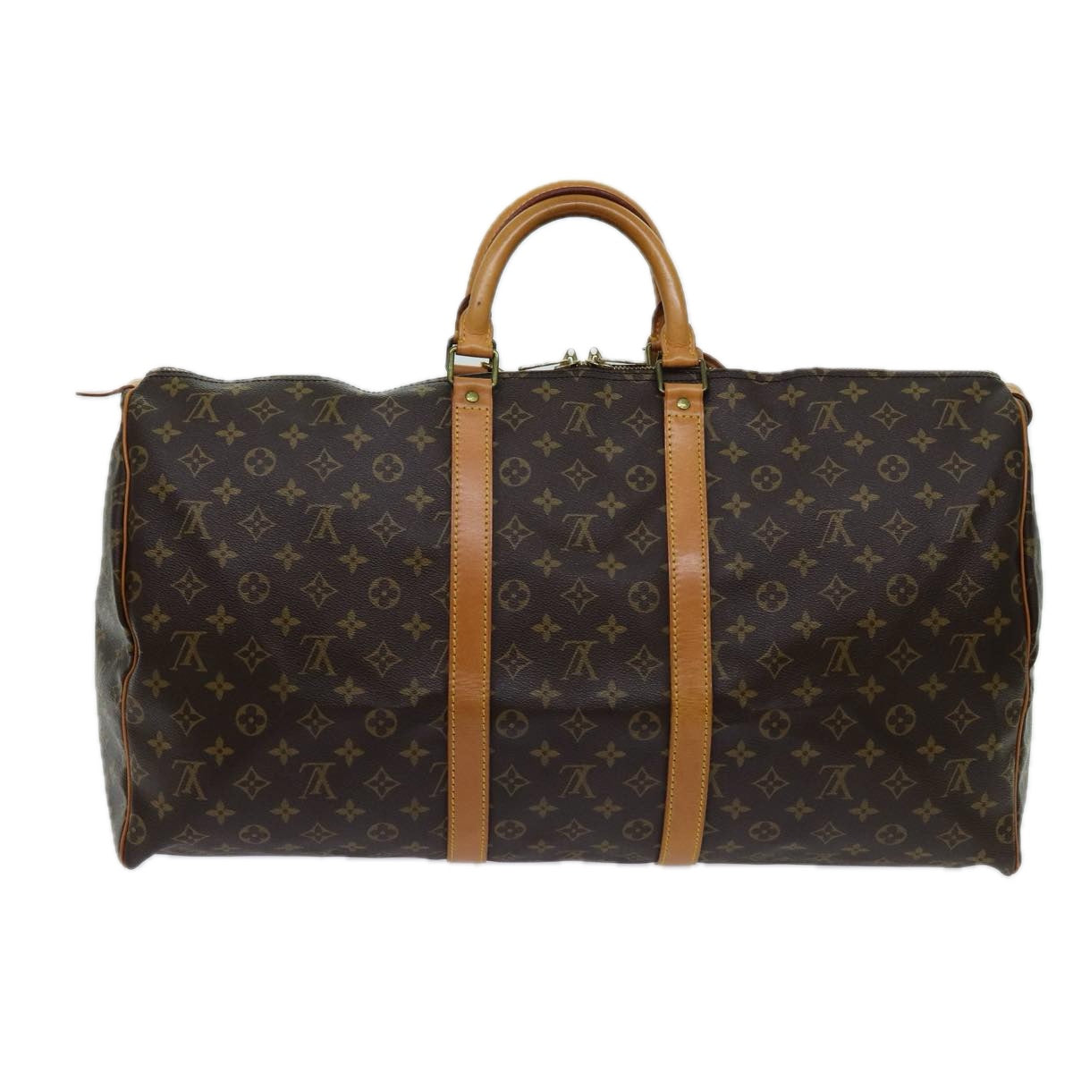 LOUIS VUITTON Monogram Keepall 55 Boston Bag M41424 LV 70835