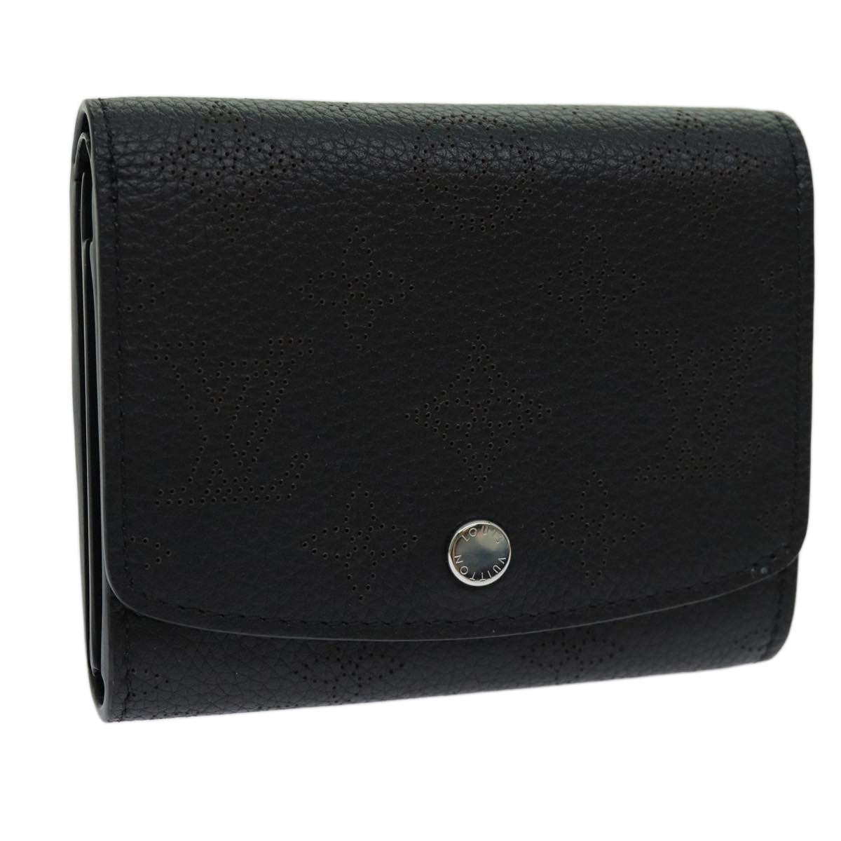 LOUIS VUITTON Mahina Portefeuille Iris Compact Wallet Noir M62540 LV 70838A