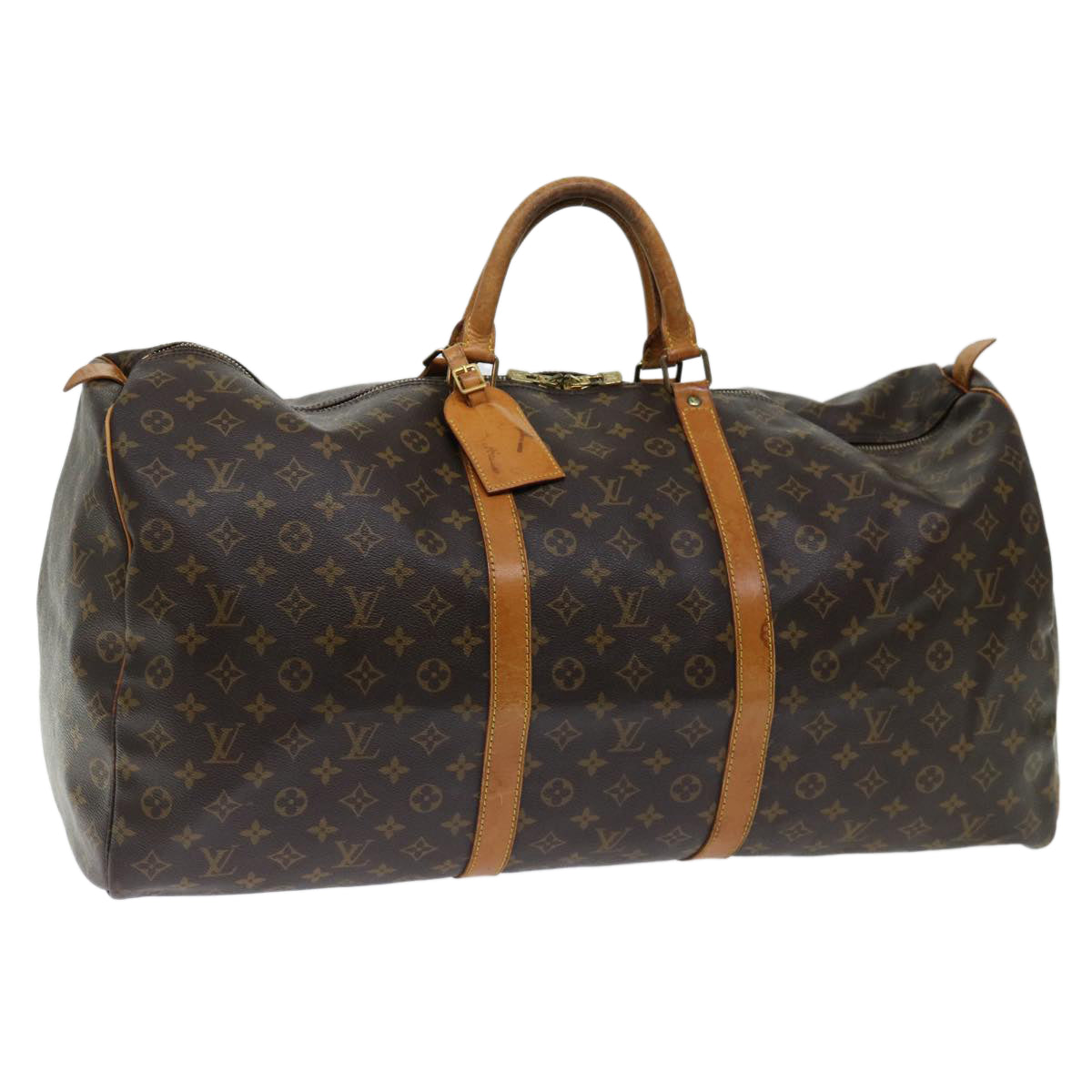 LOUIS VUITTON Monogram Keepall 60 Boston Bag M41422 LV 70841