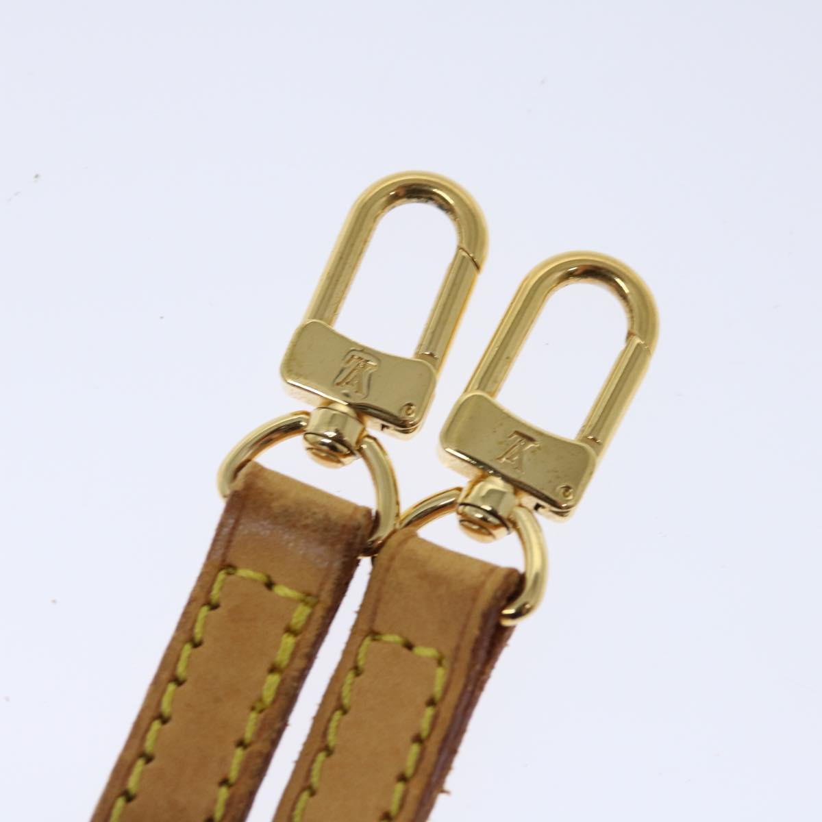 LOUIS VUITTON Adjustable Shoulder Strap Leather 40.2""-47.2"" Beige 70844