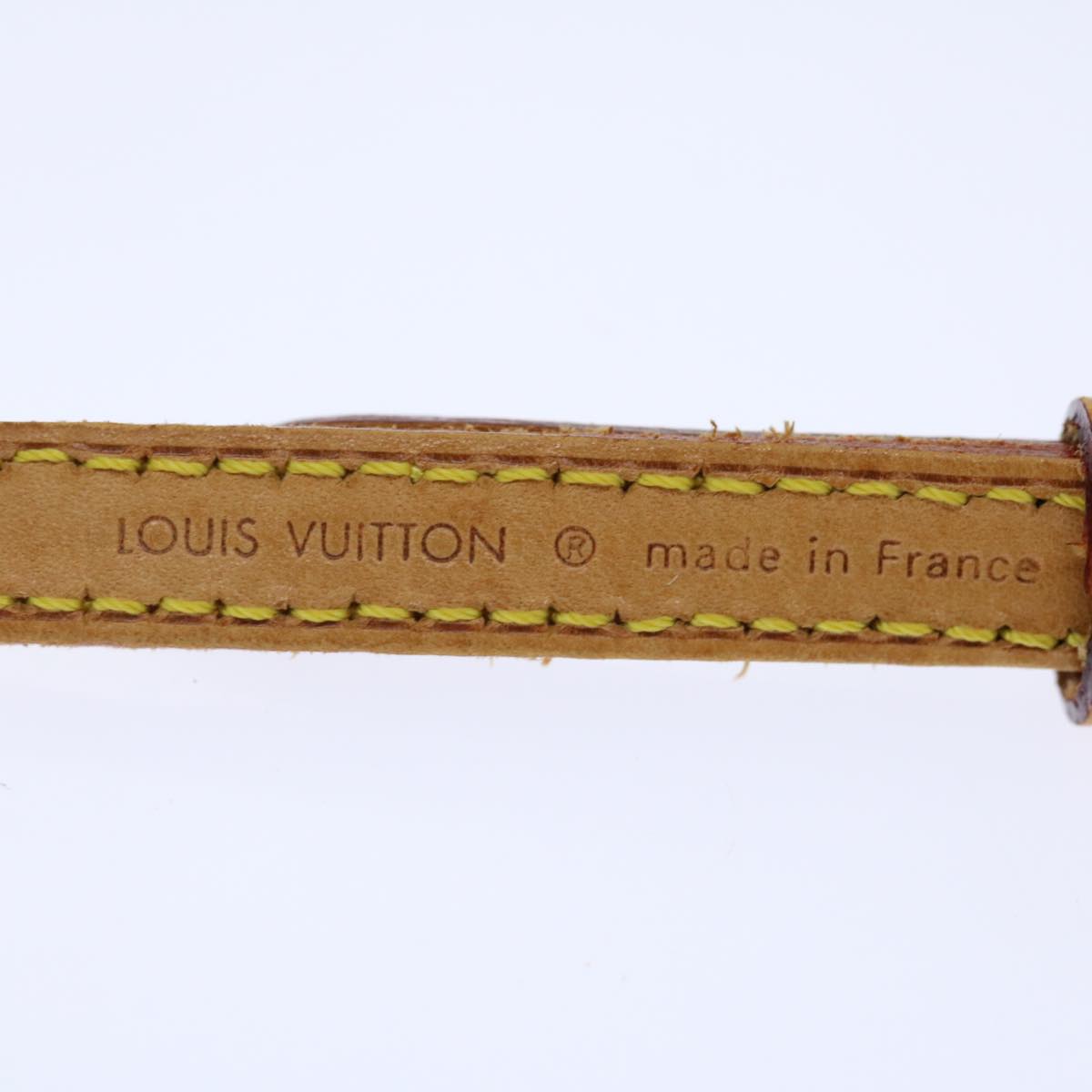 LOUIS VUITTON Adjustable Shoulder Strap Leather 40.2""-47.2"" Beige 70844