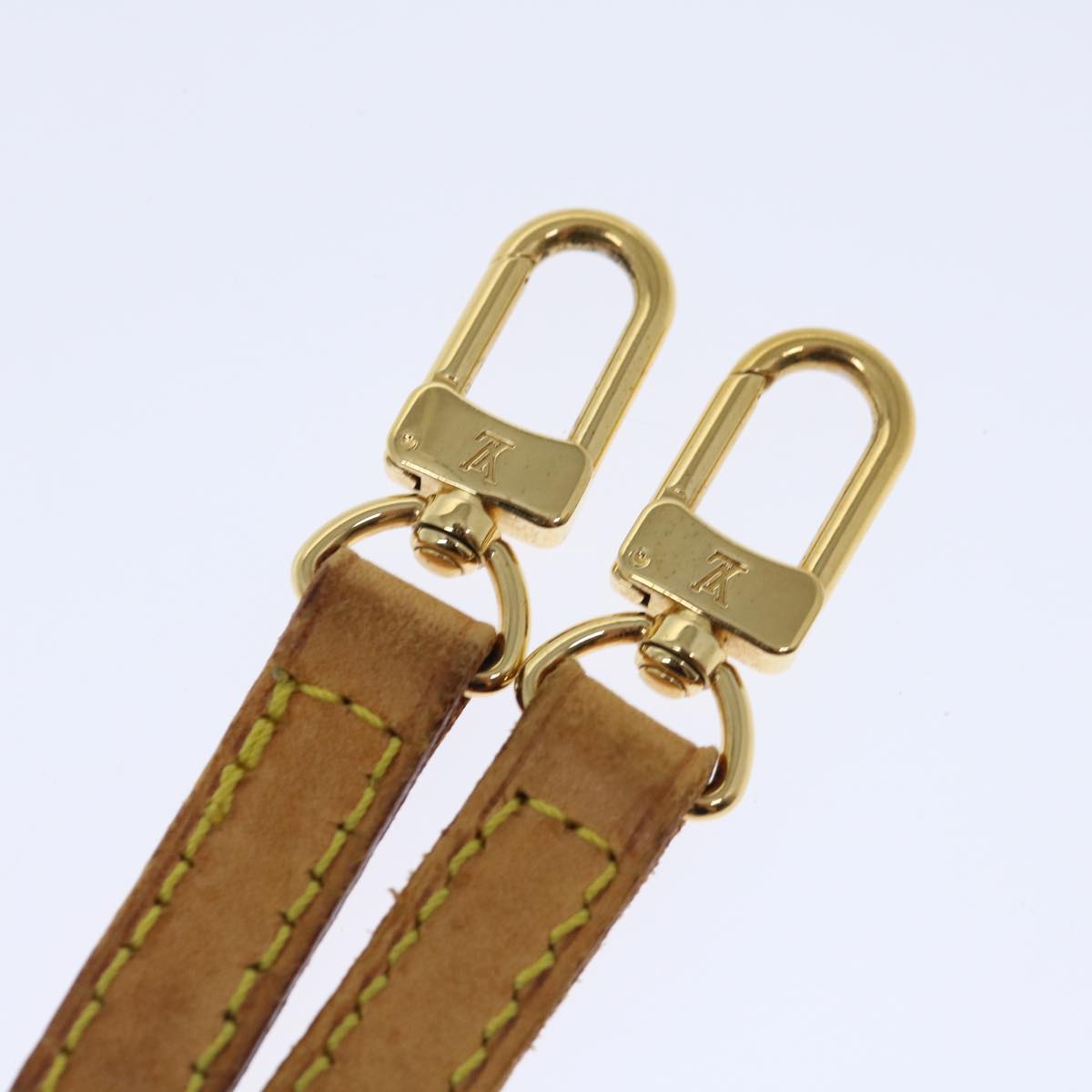 LOUIS VUITTON Adjustable Shoulder Strap Leather 40.2""-47.2"" Beige 70844
