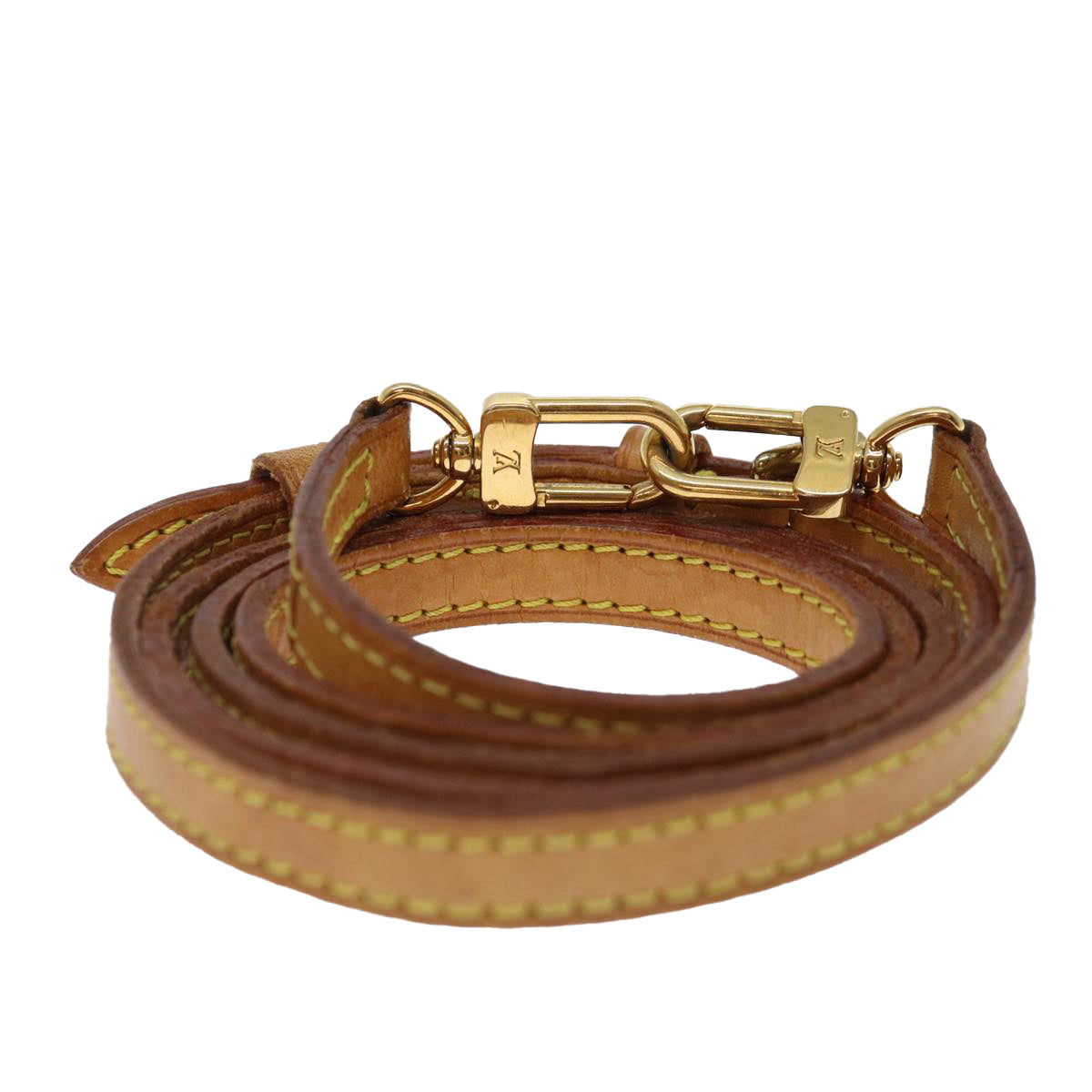 LOUIS VUITTON Adjustable Shoulder Strap Leather 40.2""-47.2"" Beige 70853
