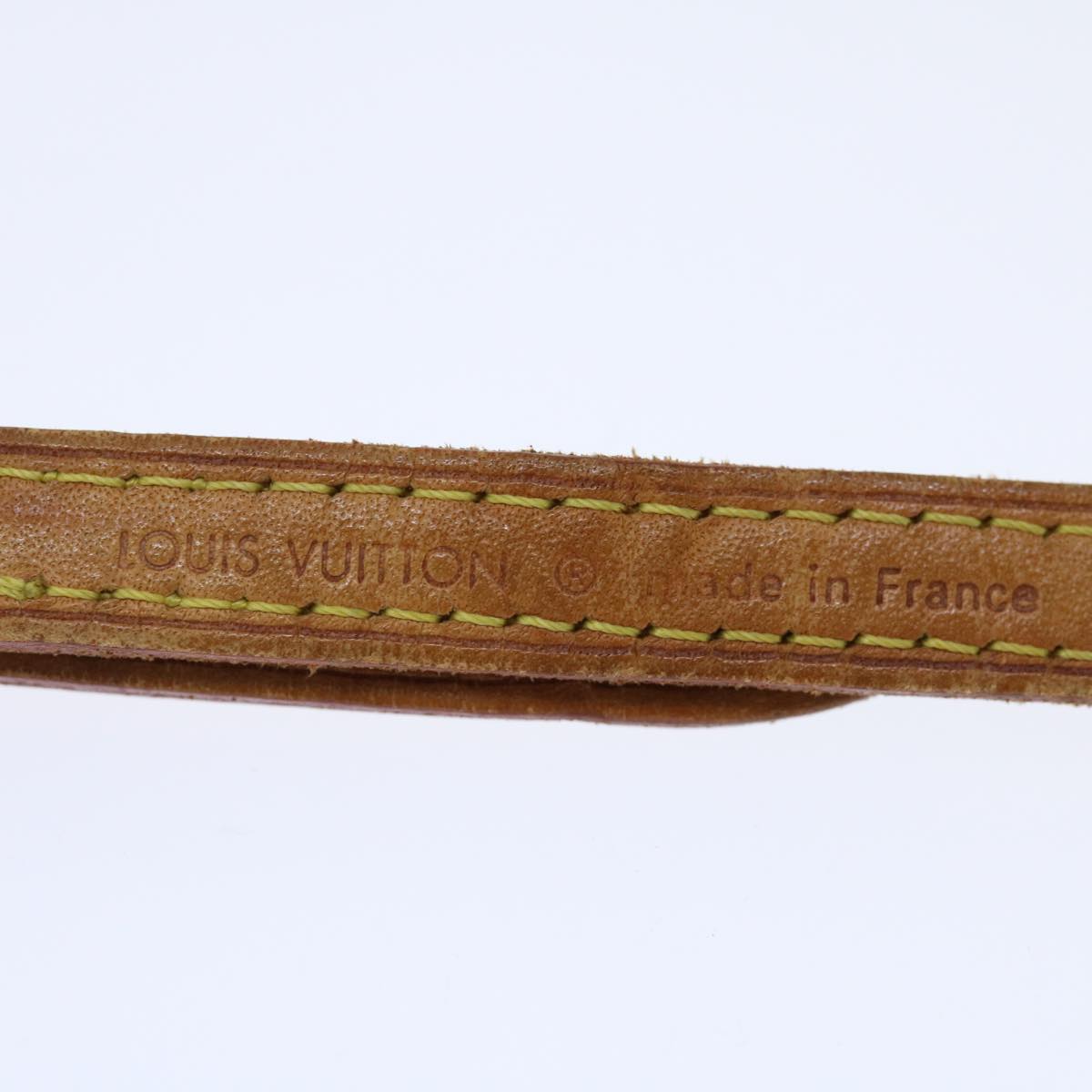 LOUIS VUITTON Adjustable Shoulder Strap Leather 40.2""-47.2"" Beige 70853