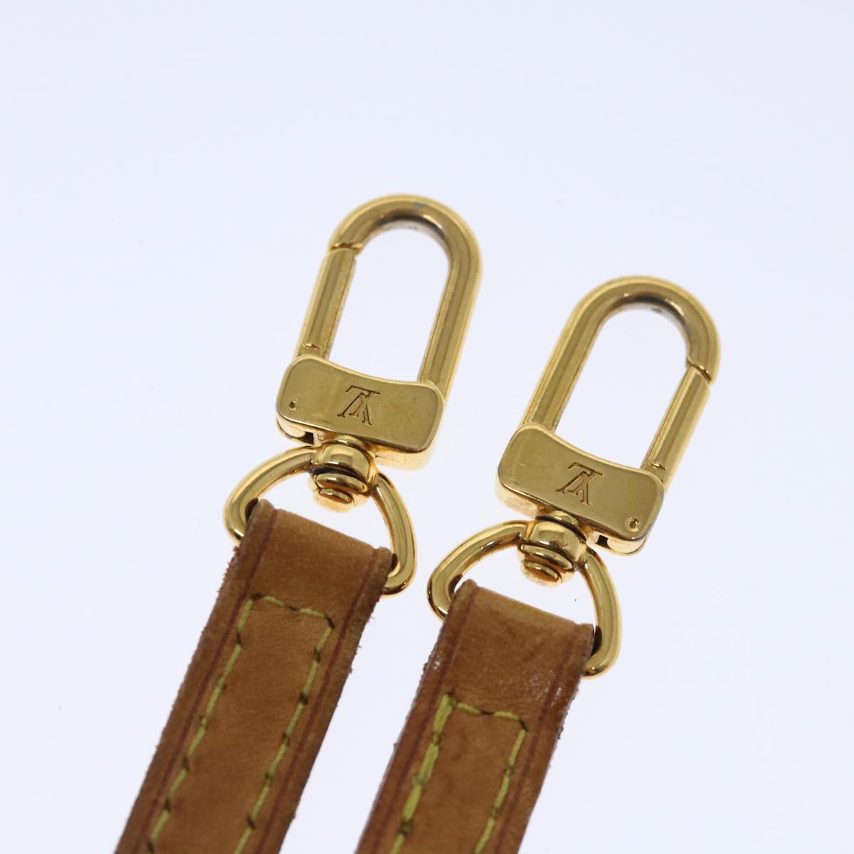 LOUIS VUITTON Adjustable Shoulder Strap Leather 40.2""-47.2"" Beige 70853