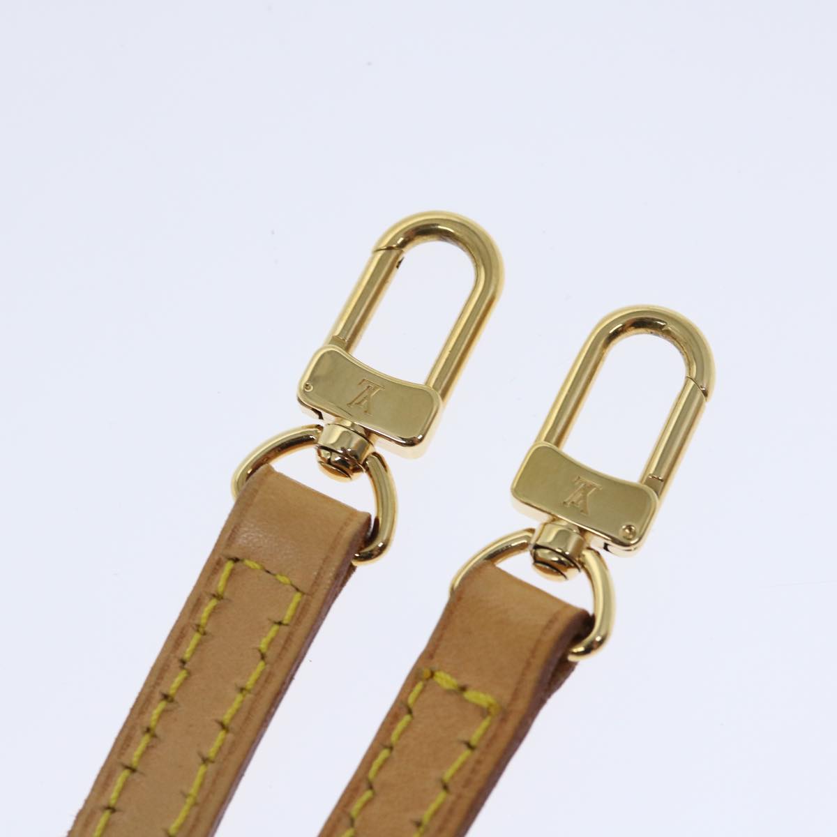 LOUIS VUITTON Adjustable Shoulder Strap Leather 40.2""-47.2"" Beige 70856