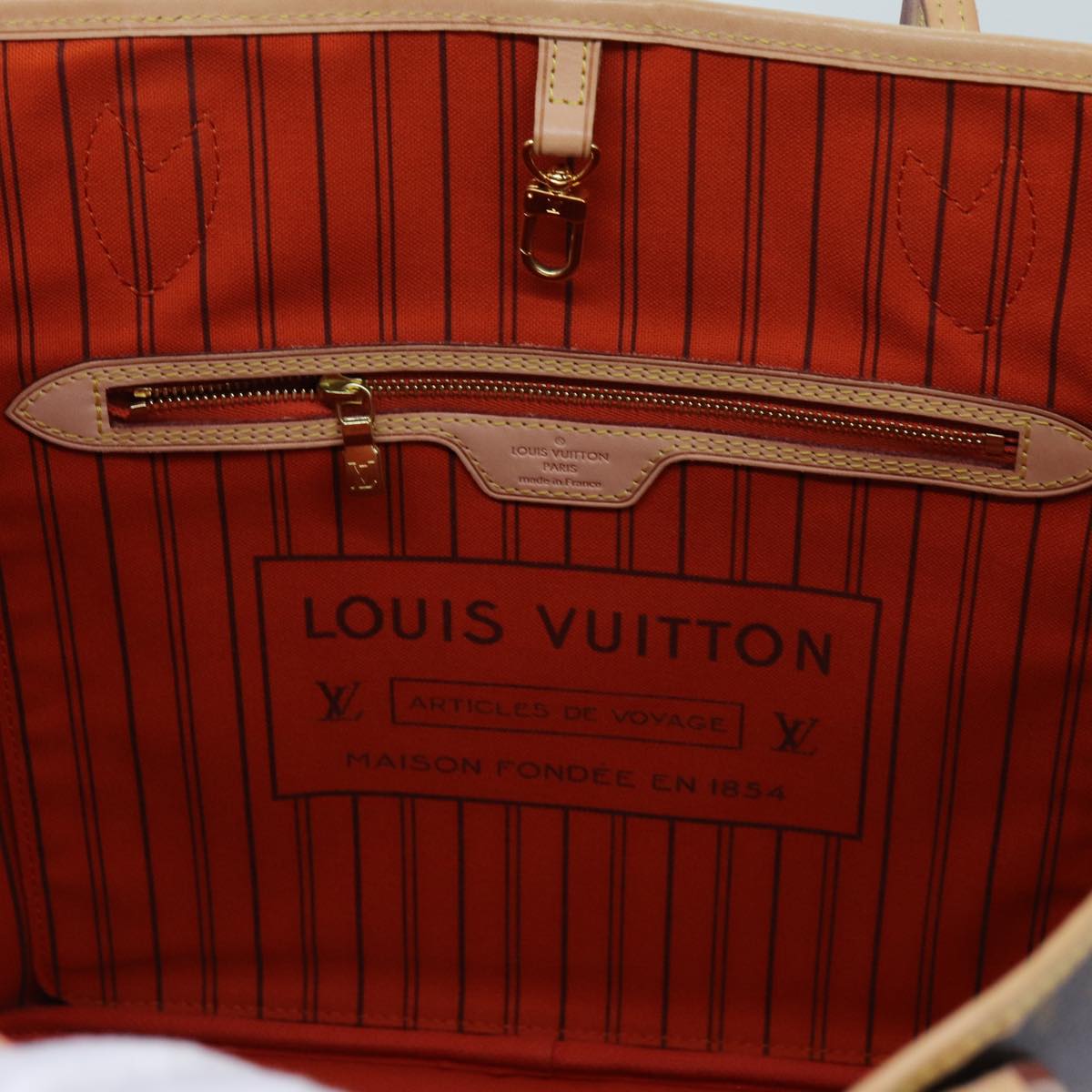 LOUIS VUITTON Monogram Neverfull MM Tote Bag M40156 LV 70859SA