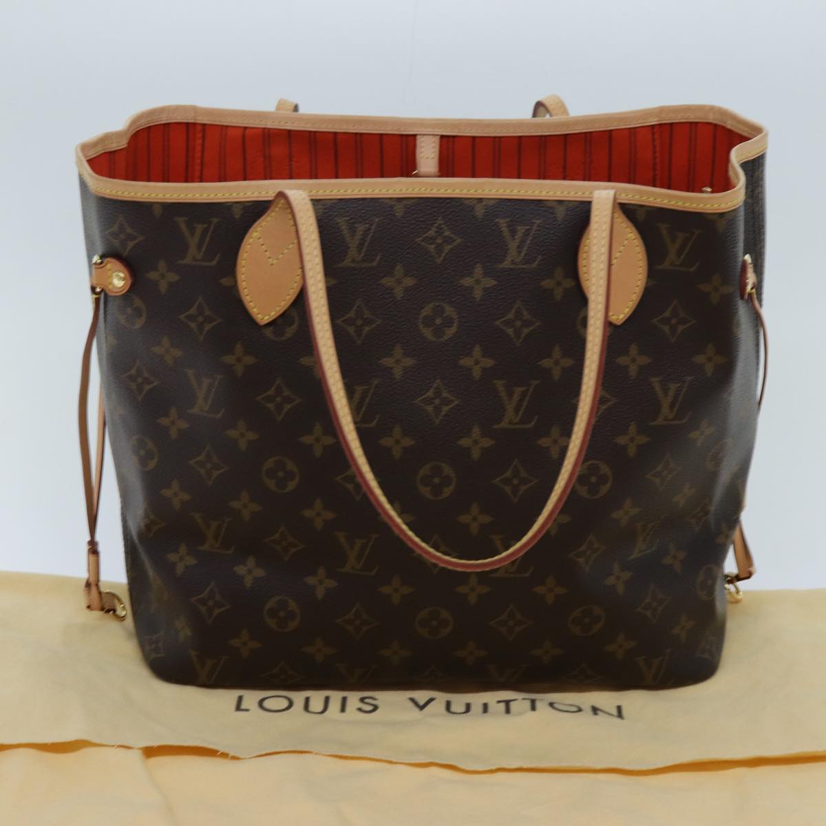 LOUIS VUITTON Monogram Neverfull MM Tote Bag M40156 LV 70859SA