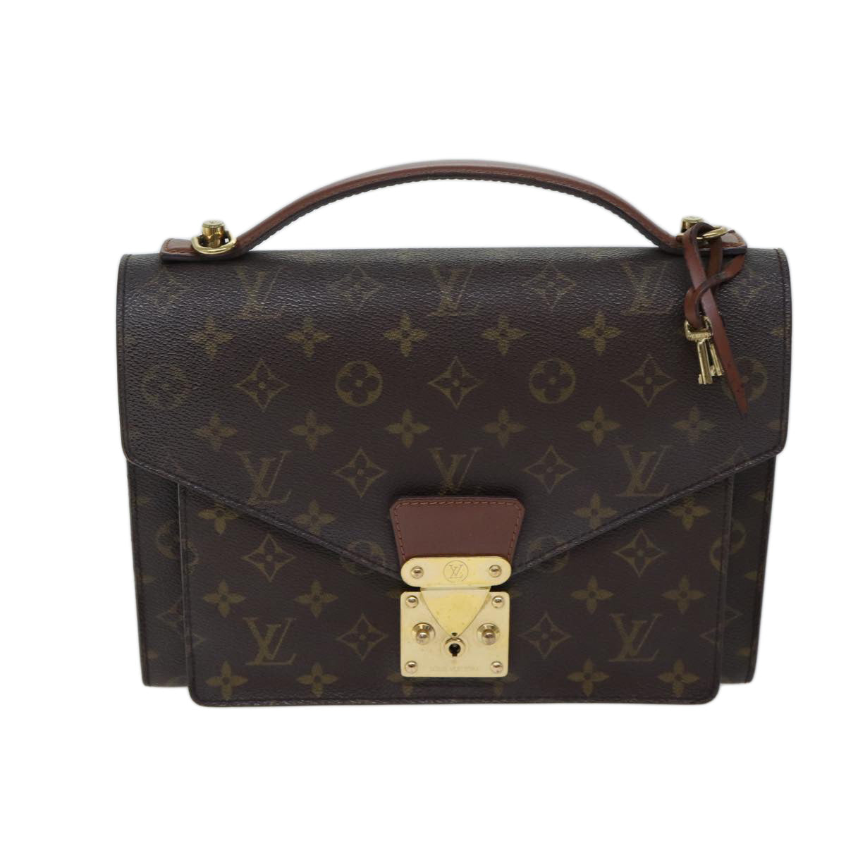 LOUIS VUITTON Monogram Monceau 28 Hand Bag 2way M51185 LV 70947
