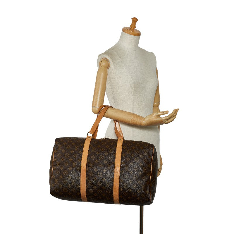 Louis Vuitton Monogram Baseball 45 Boston Bag Travel Bag M41624 Brown PVC Leather  Louis Vuitton