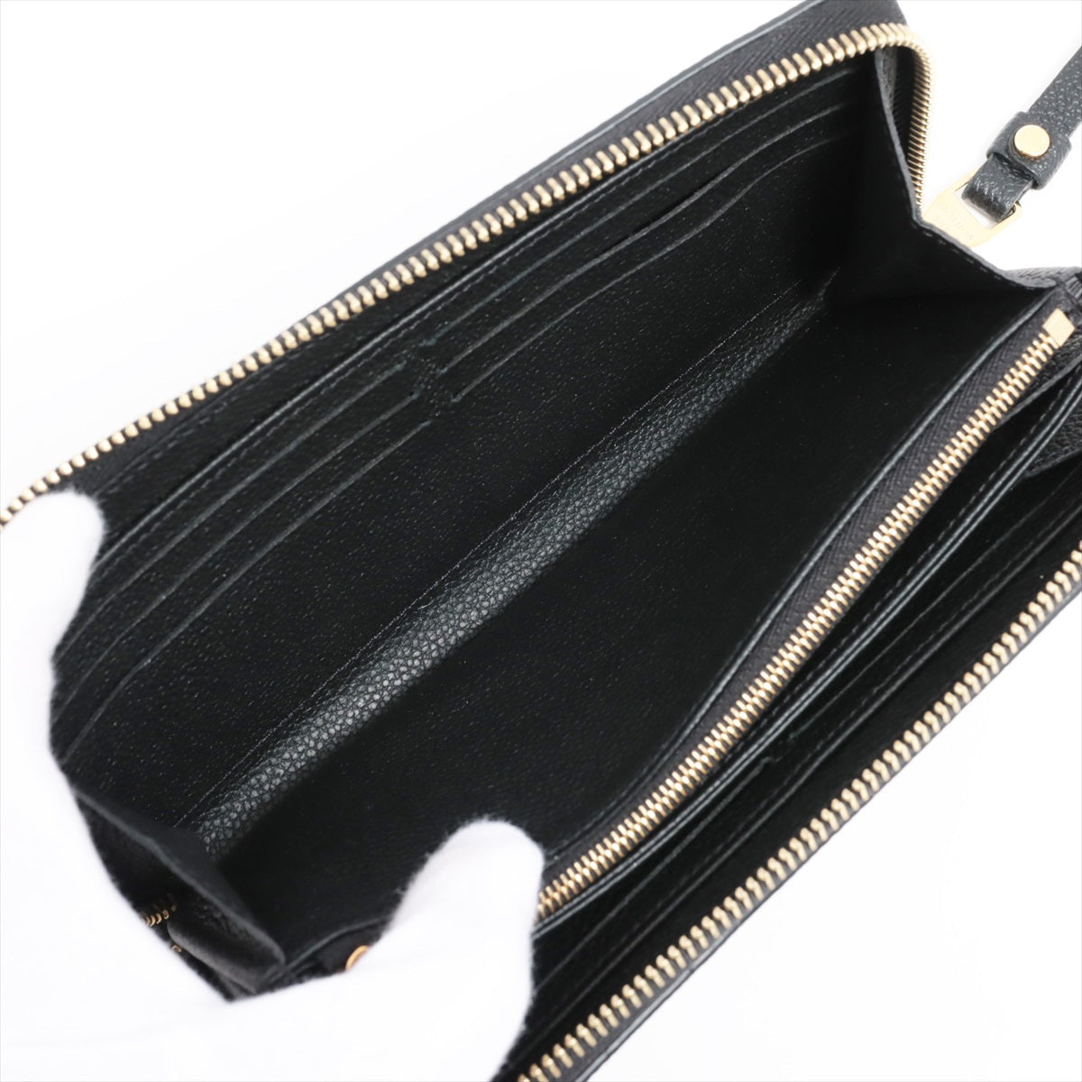Louis Vuitton Double Color Monogram Amplant Zipper Wallet M80481 Noir Round Zipper Wallet