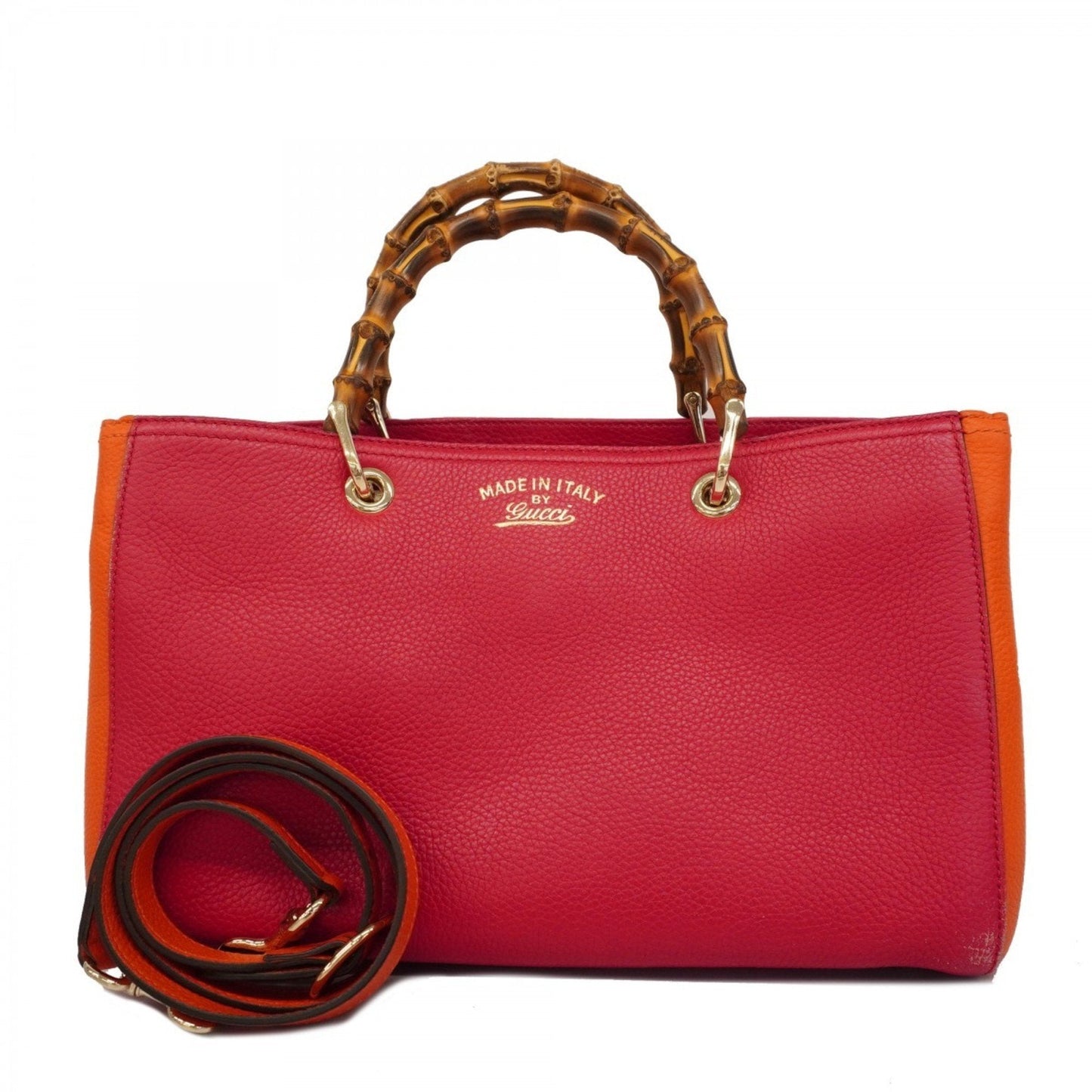 Gucci Bamboo  Leather Handbag ()