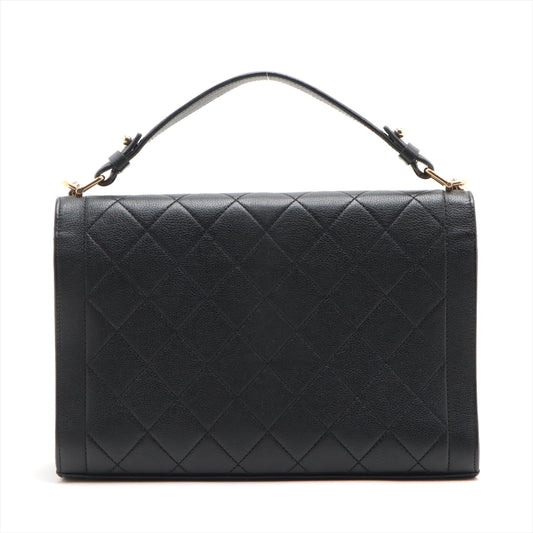 Chanel Matrasse  2WAY Handbag Chain Shoulder Black G  23rd