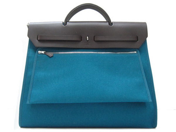 Luxury Hermes Herbag H1090L Ladies Canvas Coffee