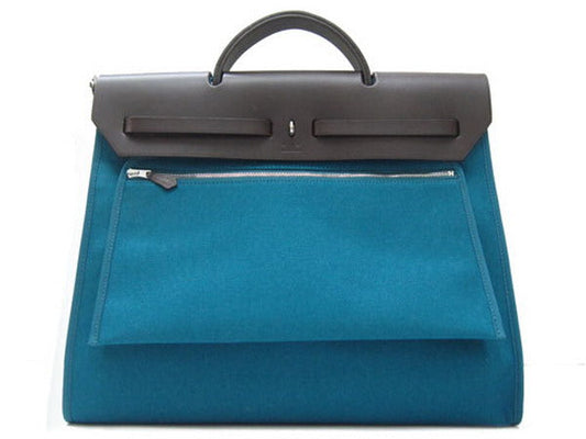 Luxury Hermes Herbag H1090L Ladies Canvas Coffee