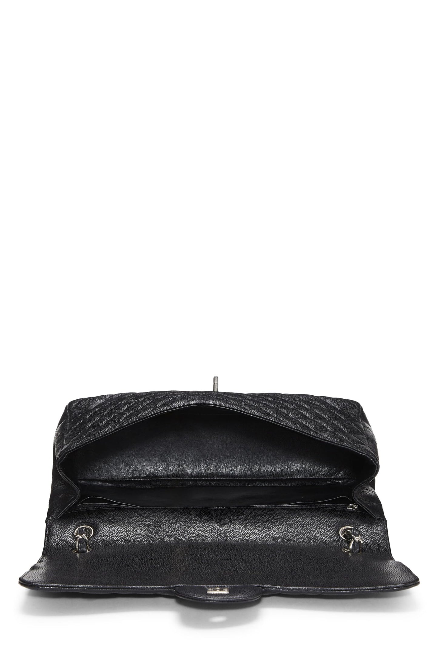 Chanel,  Navy Quilted Lambskin New Classic Flap Maxi, Navy