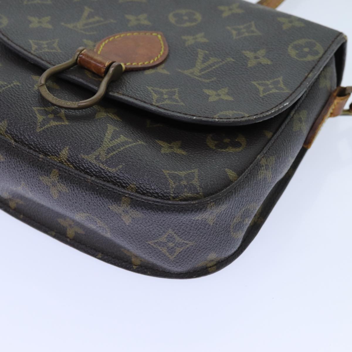 LOUIS VUITTON Monogram Saint Cloud MM Shoulder Bag M51243 LV 71218