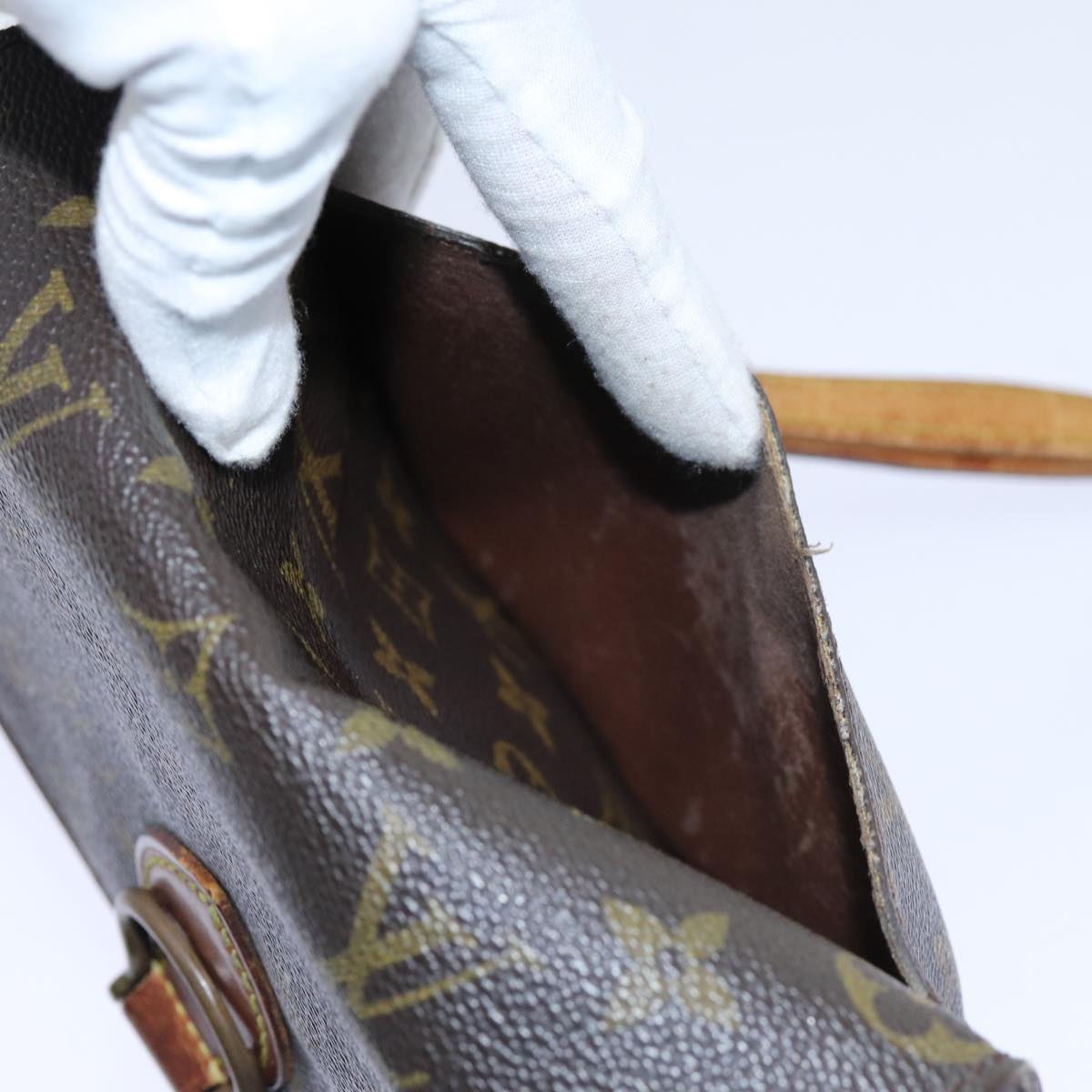 LOUIS VUITTON Monogram Saint Cloud MM Shoulder Bag M51243 LV 71218